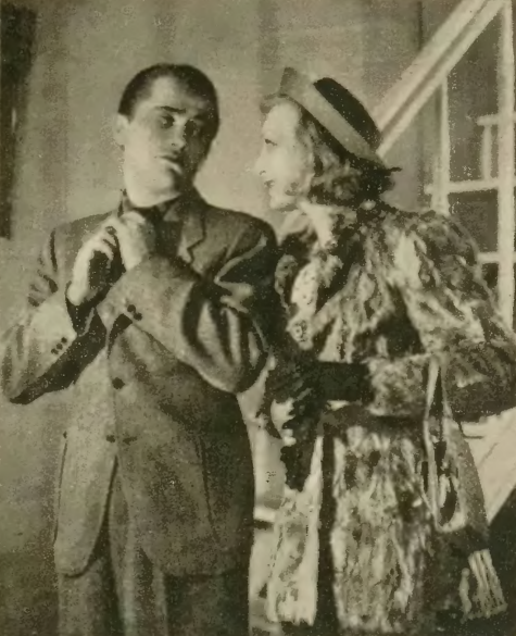 Włodzimierz Łoziński i Barbara Orwid w sztuce W perfumerii T. Kameralny Warszawa (Kino, nr 24, 1938)