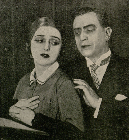 Z. Lindorfówna W. Brydziński w sztuce Budowniczy Solness T. Narodowy Warszawa (Ilustracja nr 19, 19 maja 1928)