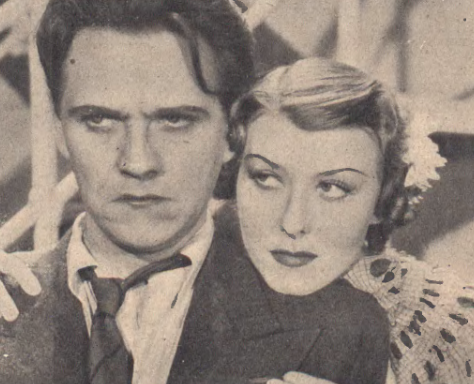 Z. Nakoneczna E. Bodo w scenie z filmu Amerykańska awantura (Ilustracja Polska nr 43, 1936)
