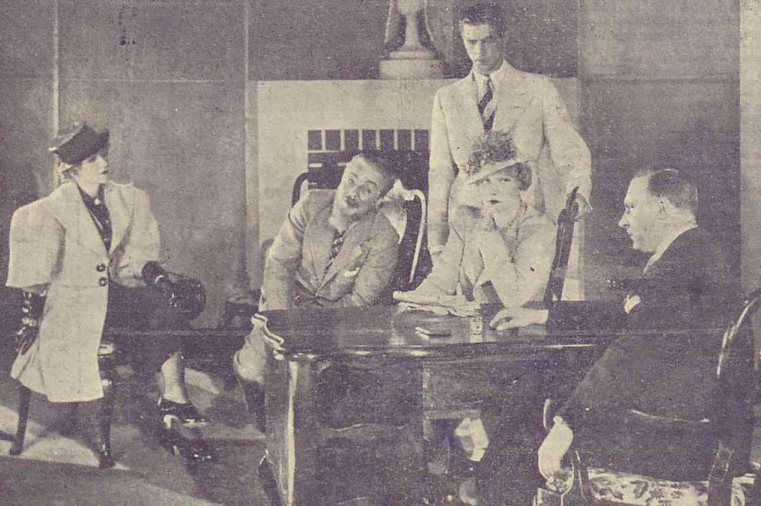Z. Niwińska, J. Kurnakowicz, M. Modzelewska, J. Pichelski, E, Solarski w sztuce Milionerka T. Polski Warszawa (Świat, nr 25, 1936)