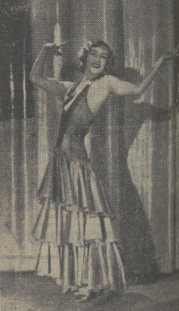 Zizi Halama w obrazie Na dacningu T. Morskie oko (Kurier Czerwony, nr 105, 1932)