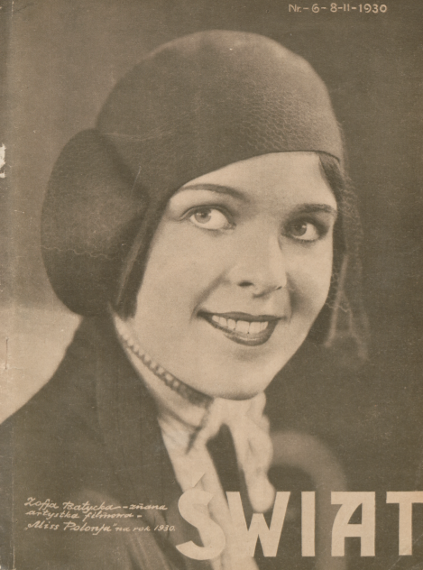 Zofia Batycka (Świat nr 6, 1930)