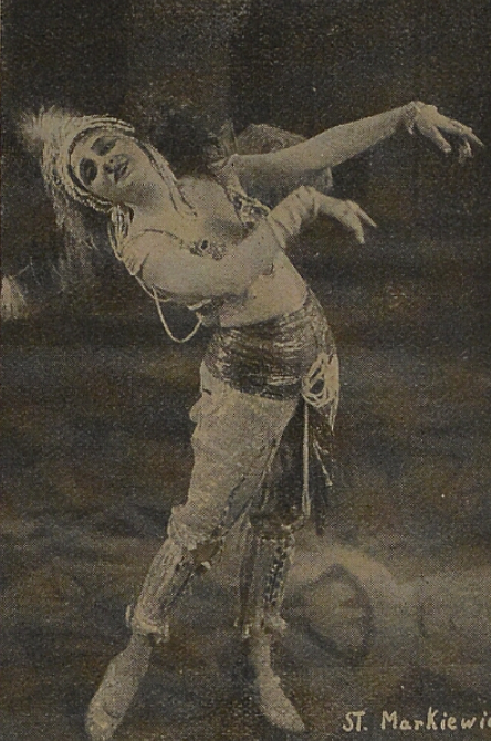 Zofia Grabowska w balecie Seherezada T. Wielki Poznań (Radio nr 14, 1928)
