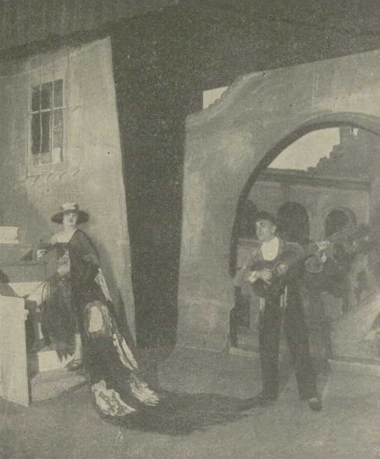 Zula Pogorzelska i Marian Rentgen w rewii Z ust do ust w programie Wielkie Miasta - Barcelona T. Perskie Oko Warszawa (Ilustracja nr 41, 1926)