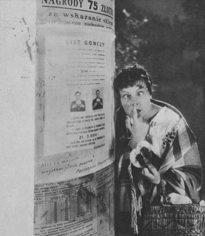 Zula Pogorzelska w filmie Ułani ułani chłopcy malowani (Głos poranny dod. ilustr. 3.01. 1932)