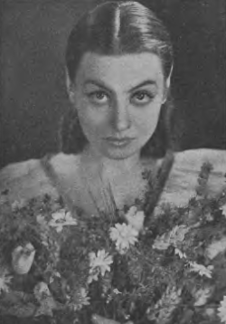 Nina Andrycz w sztuce Lato w Nonhant ( T.Mały Warszawa 1936)