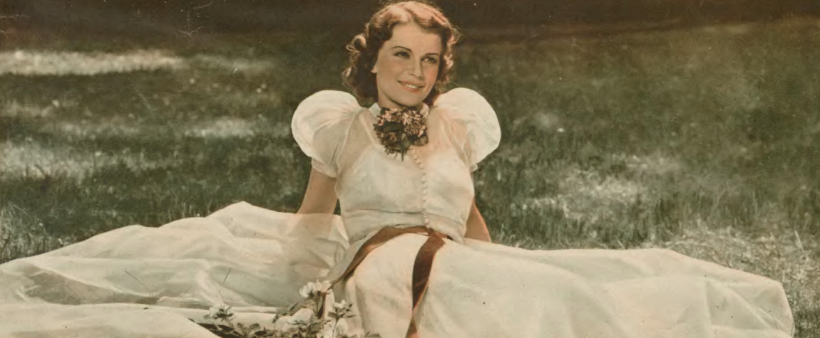 Wanda Bartówna w scenie z filmu Szatan z siódmej klasy 1939
