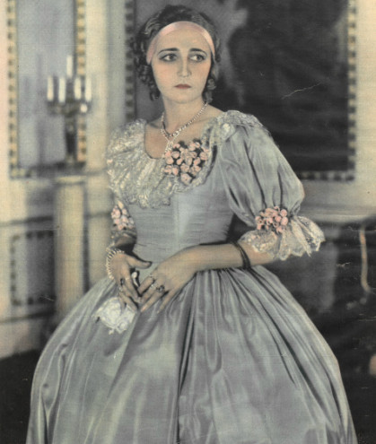 Zofia Barwińska jako Księżna Gonzaga w sztuce pt. Sułkowski T.im. Wyspiańskiego Katowice (1935)