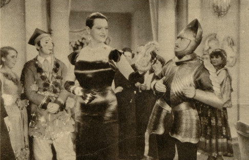 Eugeniusz Bodo i Józef Orwid w jednej ze scen filmu Piętro wyżej 1937