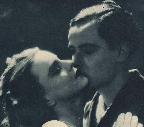 Maria Bogda i Zbigniew Sawan w scenie z filmu Pod banderą miłości (1929)