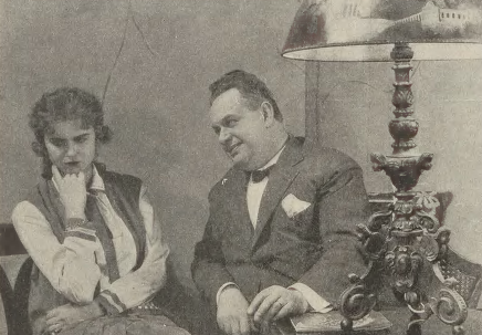 Maria Bogda Aleksander Zelwerowicz w filmie Tajemnica skrzynki pocztowej ( 1929 )