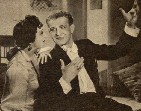 Mira Zimińska Franciszek Brodniewicz w scenie z filmu Papa się żeni 1936