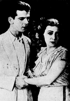 Adam Brodzisz Maria Malicka w filmie Niebezpieczny raj ( 1931 )