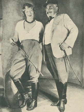 Maria Modzelewska i Zygmunt Chmielewski w sztuce Rodzina ( T.Nowa Komedia Warszawa1933)