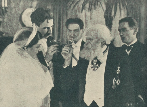 Halina Cieszkowska,Zbigniew Ziembiński,Ludwik Solski,Stefan Michalak, Leopold Skwierczyński w sztuce  U mety (T.Narodowy Warszawa 1932)