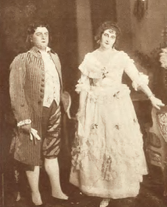 Stanisław Gruszczyński i Adelina Czapska ( Magdalena de Cogain ) w  operze Andrzej Chenier ( Opera Wielka Warszawa 1925 )