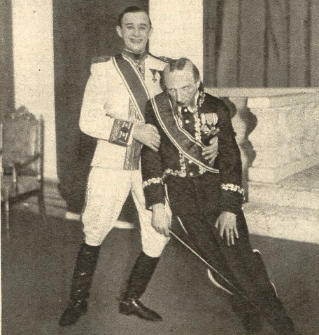 Kazimierz Dembowski i Karol Wyrwicz Wichrowski w operetce Czar walca (T.Lutnia Wilno 1935)