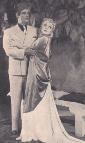 Andrzej Szalawski i Halina Doree w sztuce Ormianin z Bejrutu - A. Grzymały- Siedleckiego ( T. Polski Poznań 1939 )