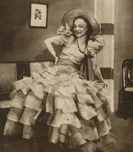 Jadwiga Fontanówna w operetce Rozkoszna dziewczyna ( Operetka Bydgoska 1937 )
