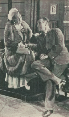 Amelia Rotter - Jarnińska i Gustaw Buszyński w sztuce Obiad o ósmej ( T.Narodowy Warszawa 1933 )