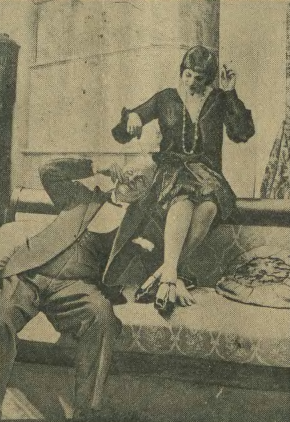 Mariusz Maszyński i Mila Kamińska w sztuce Kobieta wino i dancing ( T.Polski Warszawa 1926)