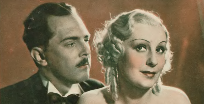 Alma Kar i Aleksander Żabczyński w filmie Tajemnica panny Brinx (1936)