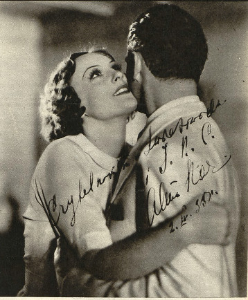 Alma Kar Aleksander Żabczyński w filmie Panienaka z poste restante 1935