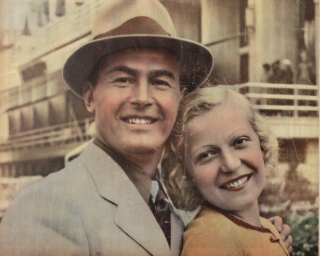 Jan Kiepura  z żoną Martą Eggerth w Krynicy 1937