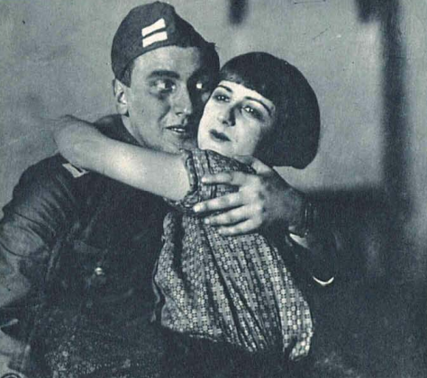 Kazimierz Kijowski (Kapitan Figg) Stefania Kijowska (Germaina) w sztuce Rywale (T.Miejski Łódź 1930)