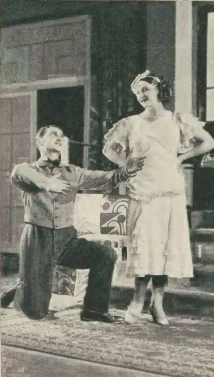 Barbara Kościeszanka i Stefan Michalak w sztuce Obiad o ósmej ( T.Narodowy Warszawa 1933)