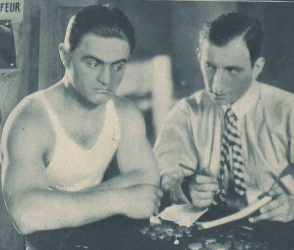 Adolf Dymsza i Kazimierz Krukowski w scenie z filmu Janko Muzykant (1930)