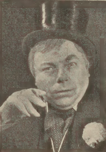 Jan Kurnakowicz jako Dollittle w sztuce Pigmaliom (T.Polski Warszawa 1937)