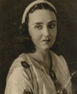 Zofia Lindorfówna jako Tamara w sztuce Bunt Absalona (T.Narodowy Warszawa 1938)