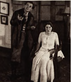 Juliusz Lubiczz Lisowski i Janina Sobotkowska w sztuce Biała sowa ( T.Reduta 1935)