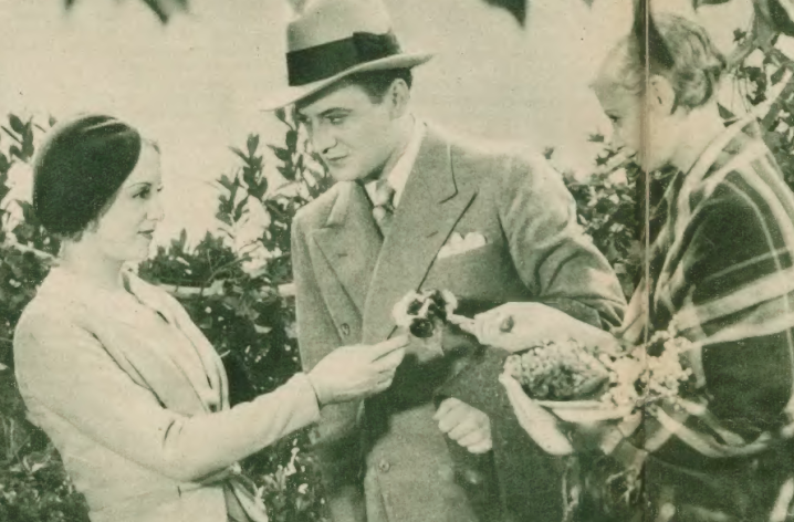 Karolina Lubieńska Dobiesław Damięcki Jadwiga Andrzejewska w scenie z filmu Dzieje grzechu (1933)