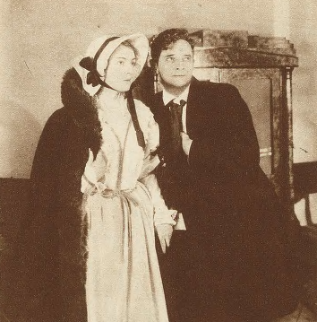Maria Majdrowicz (Tekla Plater) Józef Węgrzyn (Maurycy Mochnacki )w sztuce Walka (T.Narodowy Warszawa 1928)