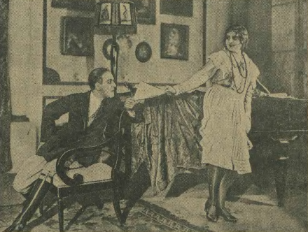 Leon Łuszczewski Stanisława Mazarekówna w sztuce Kobieta wino i dancing ( T.Polski Warszawa 1926 )