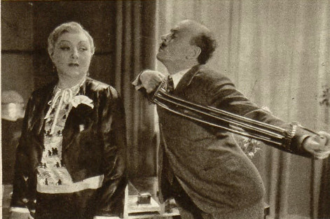 Mieczysława Ćwiklińska i Michał Znicz w scenie z filmu Jadzia 1936