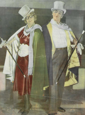 Maria Modzelewska (Jill)  i Eugeniusz Bodo (Jim)  w sztuce Jim i Jill ( T.Polski Warszawa 1932 )