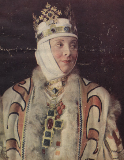 Romana Pawłowska (Królowa Matka) w sztuce Bolesław Śmiały T. im. Słowackiego (Kraków, 1937)