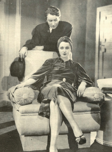 Janina Piaskowska i Zbigniew Ziembiński w sztuce pt. Powrót mamy ( T.Nowy Warszawa 1935)