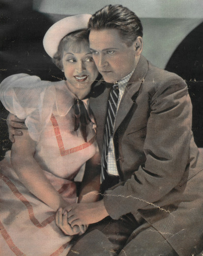 Janina Romanówna i Eugeniusz Bodo w sztuce pt. Szczęśliwy pech ( T.Letni Warszawa 1935 )