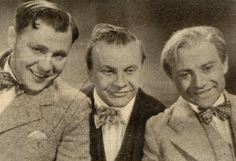 K. Wajda, S. Sielański, H. Vogelfanger w scenie z filmu Będzie lepiej (1936)
