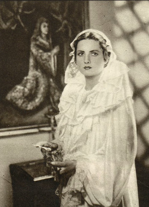 Jadwiga Smosarska w filmie Barbara Radziwiłłówna 1936