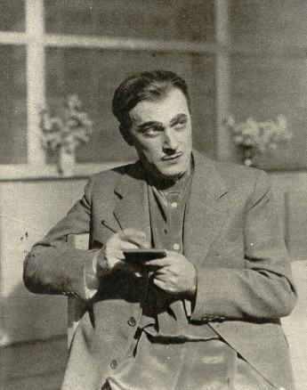 Eugeniusz Solarski jako Zawiałow w sztuce Kwiecista droga ( T.im. Słowackiego Kraków 1935 )