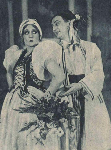 Maria Żabczyńska i Konstanty Tatarkiewicz w Sklamierzankach ( T.Popularny Łódź 1929 )