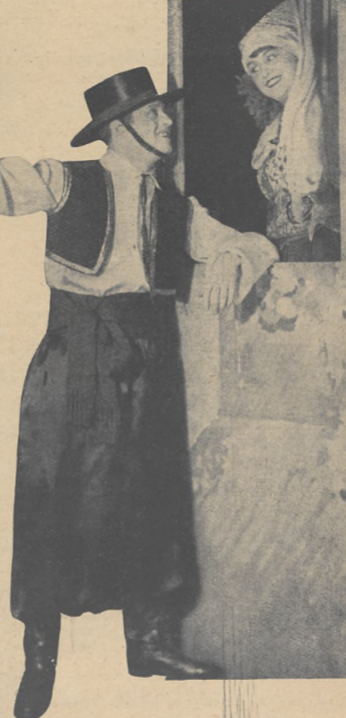 J. Wellin i S. Orska w rewii w t. Ananas (7dni nr 8, 1931)
