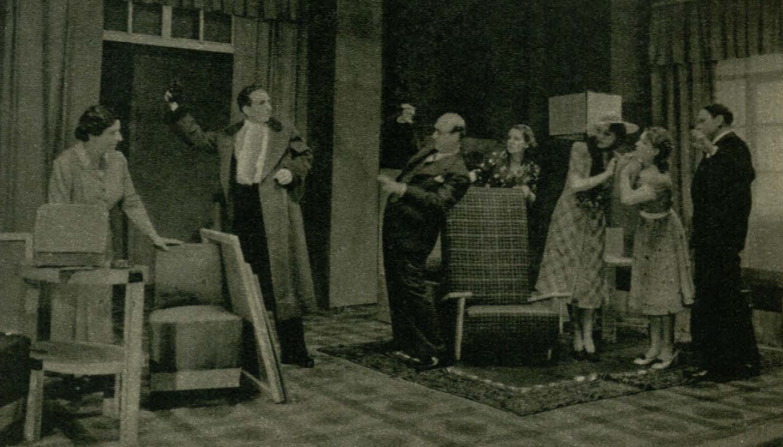 J. Korecka, S. Czajkowski, J. Ziejewski, W. Niedziałkowska, H. Bielska, H. Brochocka, J. Jaroń w sztuce Temperamenty (T. im. Słowackiego Kraków, 1939)