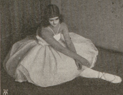 K. Jałowiecka (Umierający łabądź) w balecie Bajka T. Wielki Warszawa 1923 (Świat nr 16, 1923)
