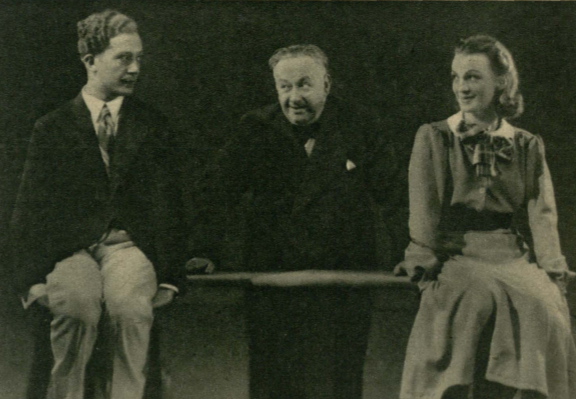 J.Roland, A. Zelwerowicz, J. Kuryluk w sztuce Nasze miasto (T. Narodowy Warszawa, 1939)